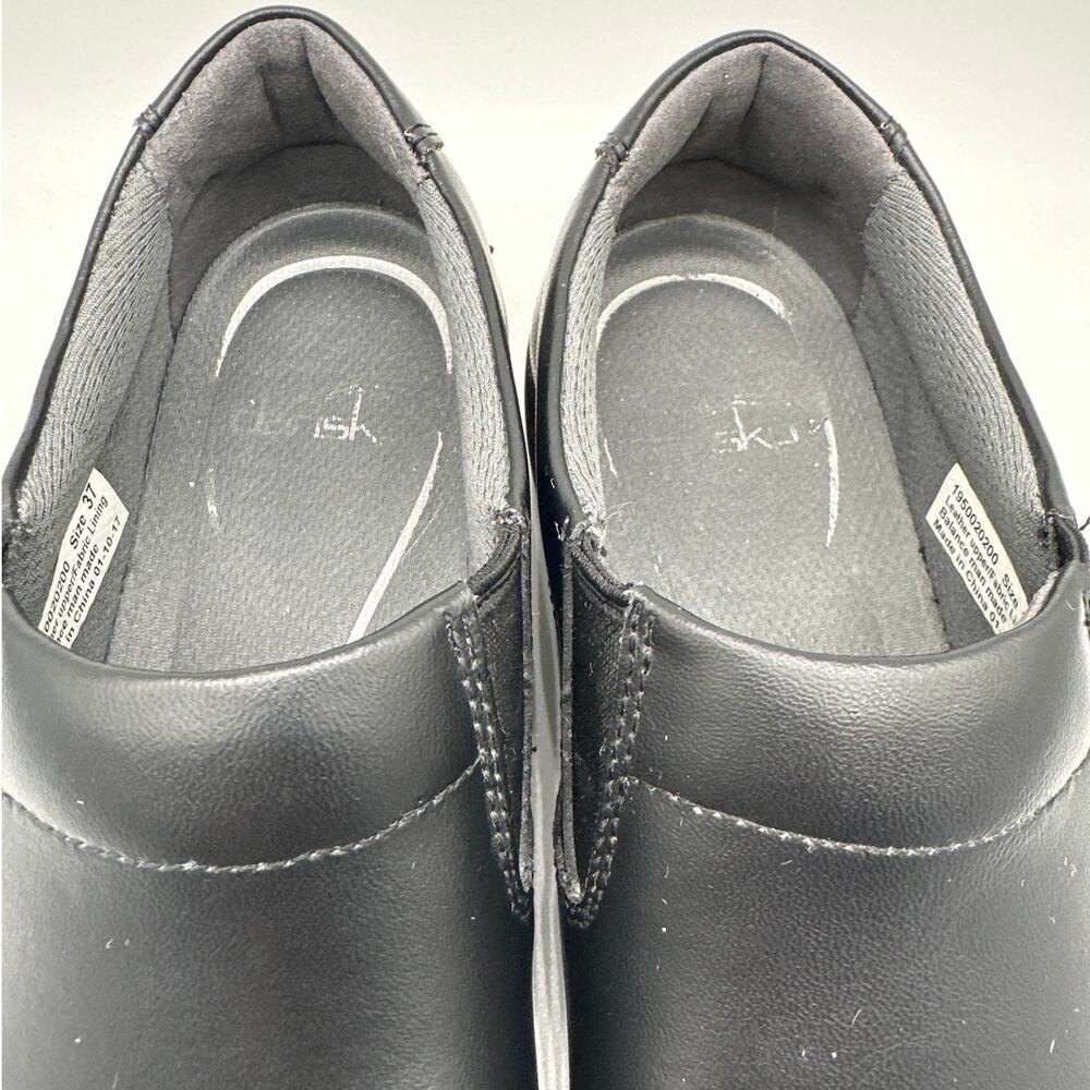 Dansko Ellie Black Leather Slip On Comfort Work Shoes Clogs Sz EU 37 US 6.5-7 - Picture 6 of 10